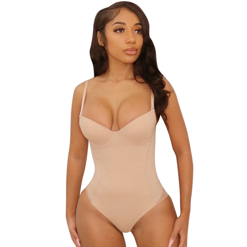 solid color mesh see-through slip jumpsuit