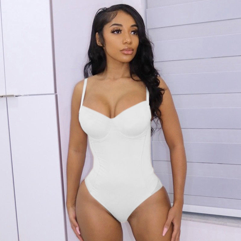 solid color mesh see-through slip jumpsuit